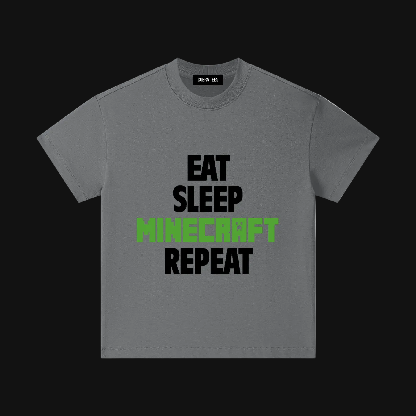 Eat Sleep Minecraft Repeat Kids | Video Game Tee, Gamer Shirt