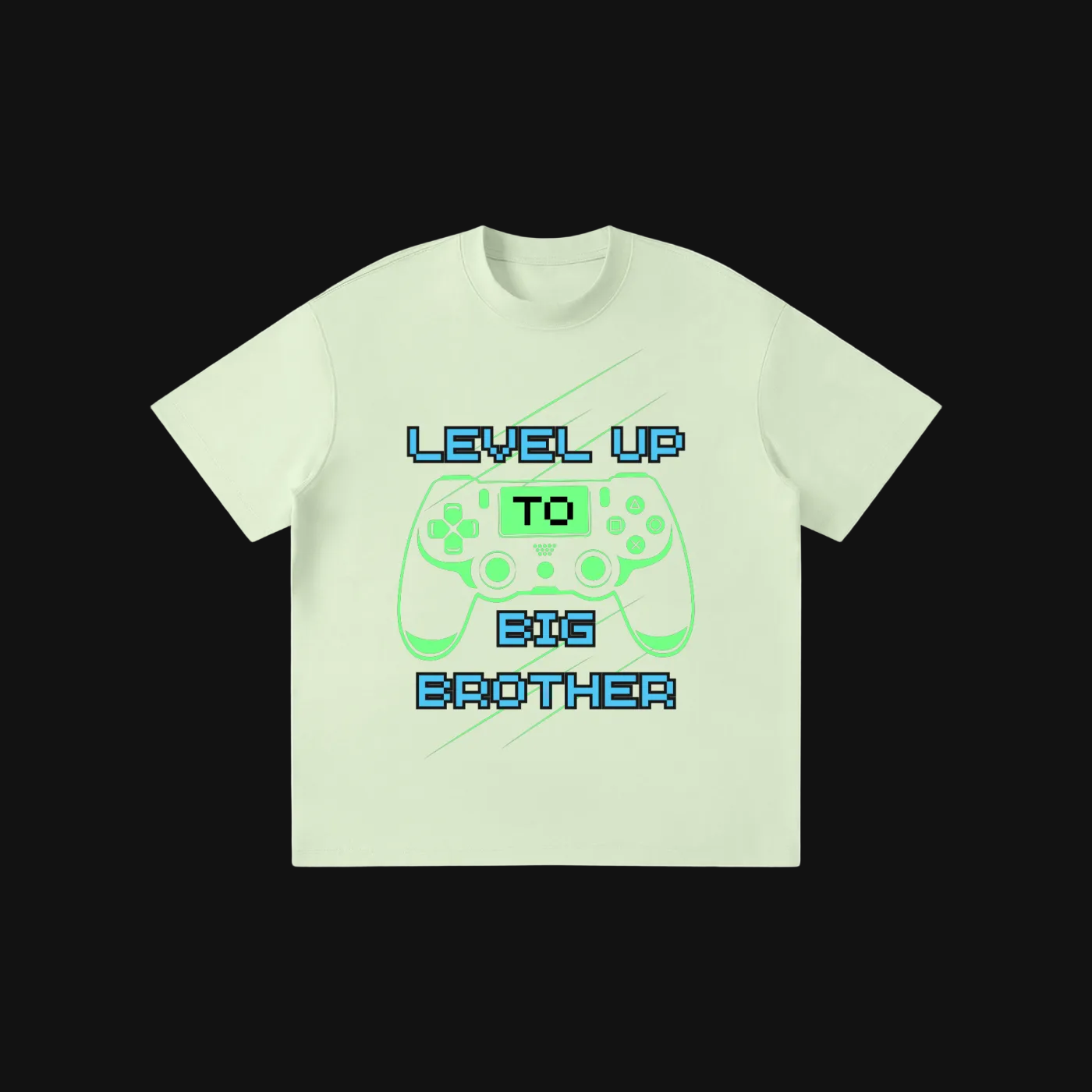 Level Up to Big Brother Kids Tee | Video Game Controller Sibling Announcement