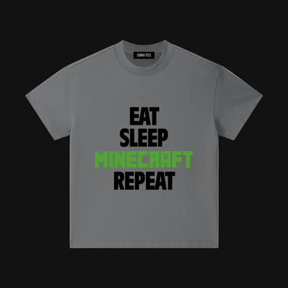 Eat Sleep Minecraft Repeat Kids | Video Game Tee, Gamer Shirt