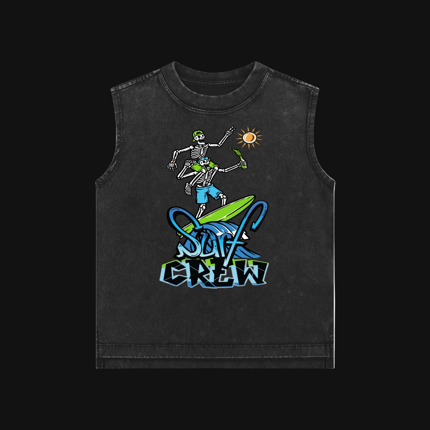 surf,kids,tank,crew,water,ocean,surfboard,skeleton