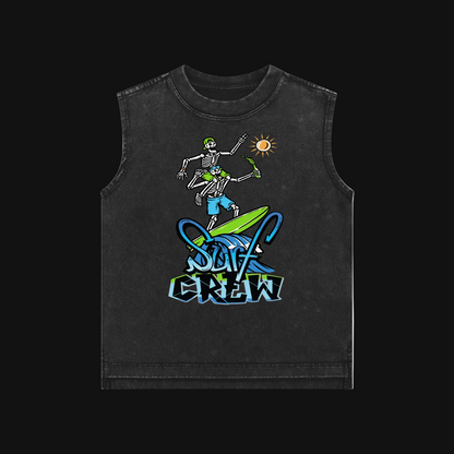 surf,kids,tank,crew,water,ocean,surfboard,skeleton