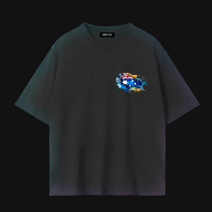 Colourful Aussie Tee | Australian Wildlife, Watercolour Splash