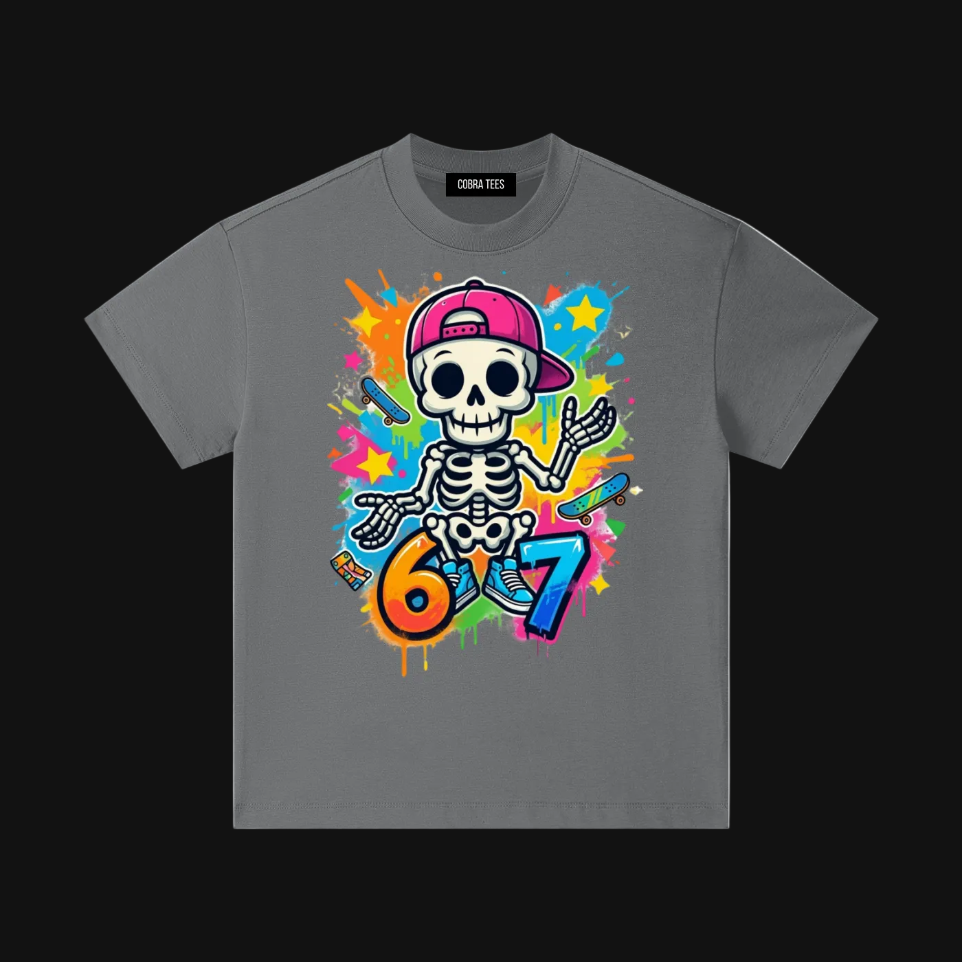 Skater Skeleton 67 | Kids Tee