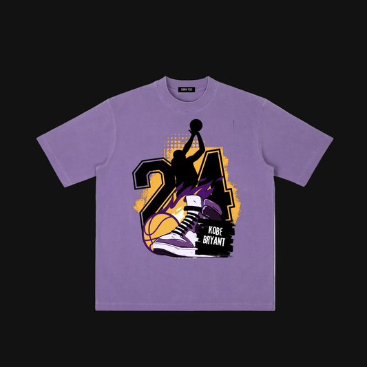 24 Kobe ball T-Shirt | Purple & Gold sports design