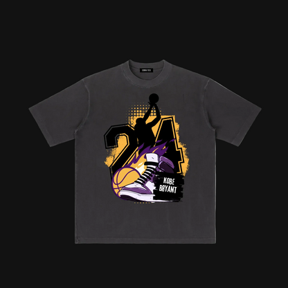 24 Kobe ball T-Shirt | Purple & Gold sports design