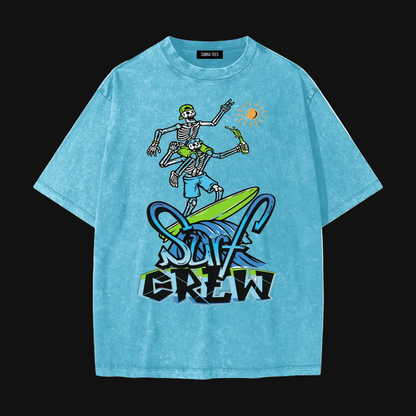 surf,crew,beach,ocean,surfboard,skeleton,sun,water