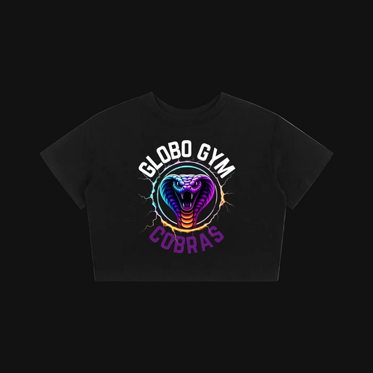 Neon Cobra Head Crop Tee | Global Gym Cobras