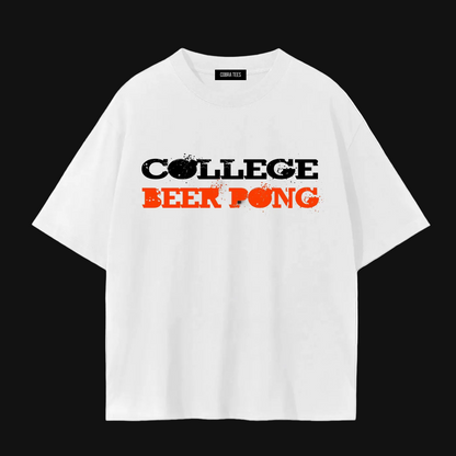College Beer Pong T-Shirt | Party Drinking Game Tee
