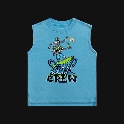 surf,kids,tank,crew,water,ocean,surfboard,skeleton