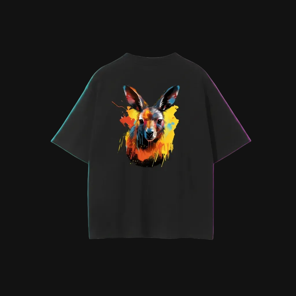 Colourful Aussie Tee | Australian Wildlife, Watercolour Splash