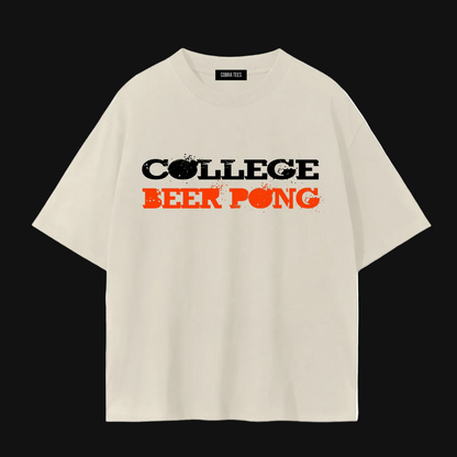 College Beer Pong T-Shirt | Party Drinking Game Tee