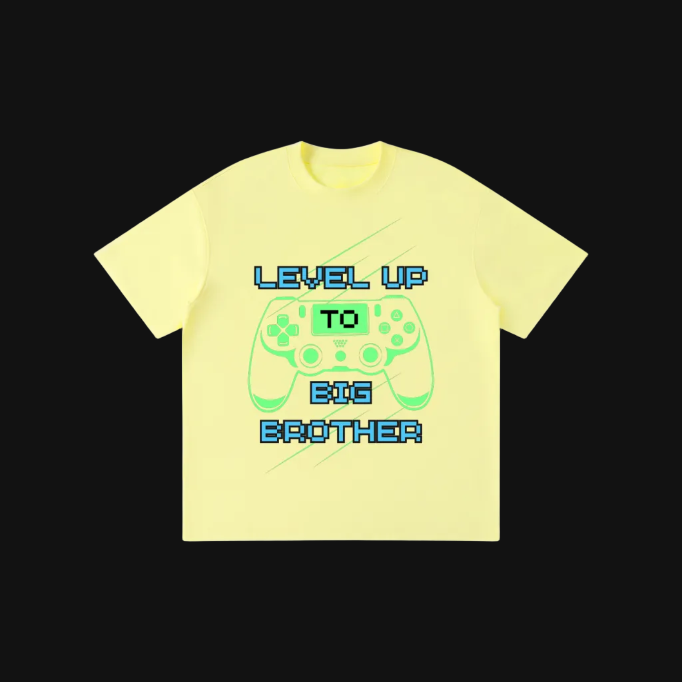 Level Up to Big Brother Kids Tee | Video Game Controller Sibling Announcement