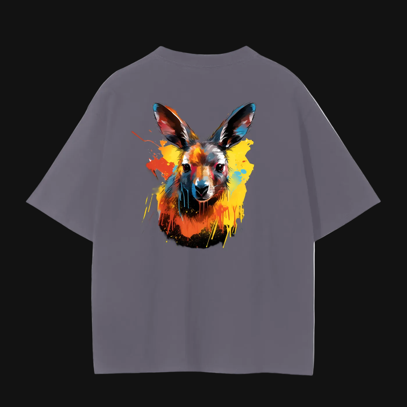 Colourful Aussie Tee | Australian Wildlife, Watercolour Splash